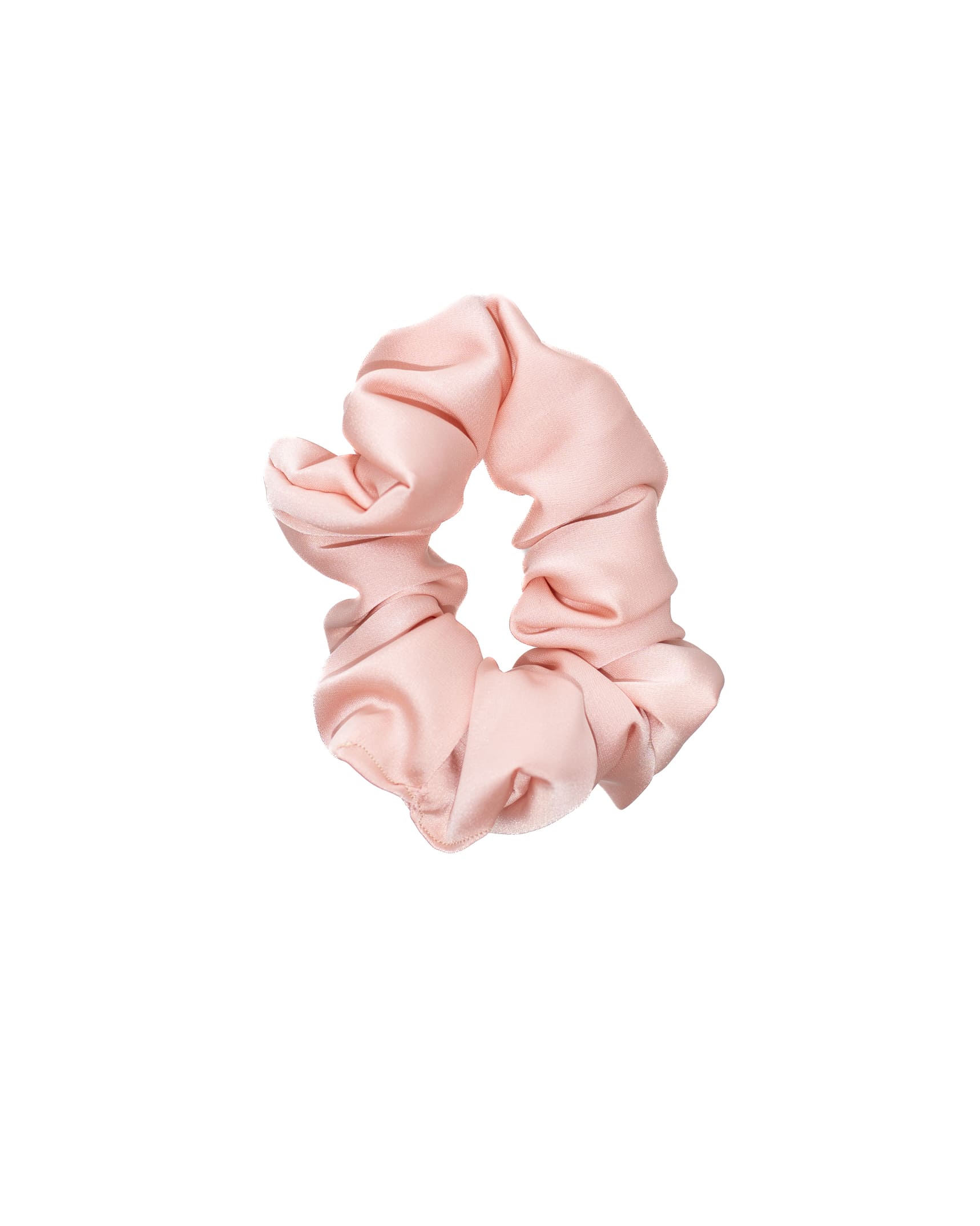 scrunchie morelowa z satyny jedwabnej